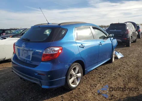 2009 Toyota Corolla Matrix S z USA, uszkodzony, nr VIN 2T1KE40E89C030265
